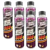 Hochwirksamer Oktan Booster 6 x 300ml | Systemreiniger reduziert den Kraftstoffverbrauch | Benzin Additiv für bessere Verbrennung | Motorsystemreiniger für alle Benzinmotoren (6 x, 300 ml)
