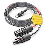 KFD 3,5M Solarstecker auf DC 8mm 16AWG Verlängerungskabel Adapterkabel für AIMTOM Rebel 440, Jackery Explorer 240 500 1000 mit Solarpanel Buchse Ladekabel, BLUETTI EB3A Power Station Solargenerator