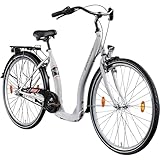 ZÜNDAPP C700 Damenfahrrad 28 Zoll mit Nabenschaltung 3 Gang Retro Fahrrad Damen 155-175 cm Cityfahrrad mit Rücktrittbremse (weiß, 46 cm)