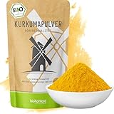 BIO Kurkuma Pulver gemahlen 1000 g / 1 kg | Kurkumapulver - Curcuma - Curcumin | 100% naturrein | Rohkostqualität | aus Indien von bioKontor