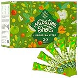 Nutrition Shot - Spirulina & Apfel - Getränkepulver mit Vitamin C - Immunsystem Booster - Natürlich die Abwehrkräfte stärken - 20 Shots pro Box