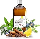 100% Natürlich Anti Cellulite-Öl 500 ml Massageöl, Cellulite Massagegerät. Penetrieren Sie 6 Mal besser als Cellulite Creme. Mit ätherischen Ölen. Straffendes Körperöl Body Oil