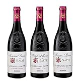 3x 0,75l - 2022er - Saintes Pierres de Nalys - Châteauneuf-du-Pape A.O.P. - Rhône - Frankreich - Rotwein trocken