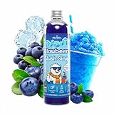 Belissia Slush Eis Sirup 250ml Konzentrat | Blaubeer Geschmack | sehr ergiebig in knalligen Farben (1:5) für bis zu 1,5 Liter | Glycerin frei – für Slush-Eis - Maschinen & Wassereis