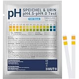 100x pH Teststreifen für Urin & Speichel | ph Wert Test | Säure-Basen-Balance (Übersäuerung)