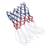 VICASKY 2Stücke Basketballnetz Geflochtenem und Langlebig für Innen und Außensport Reguläre Rot Weiß