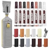 Laminat Reparaturset,Parkett Reparaturset Holz Möbel Vinyl Reparaturset,11 Farben Hartwachs Reparatur set,Deckt Laminatboden Holzboden Parkettboden Flecken,Loch,Kratzer,Risse