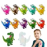 Kinderpflaster, Kindgerechtes Pflaster Set – 40 Stück Sprühpflaster mit attraktiven Dinosaurier-Muster, Ohrstecker Abkleben Sport Pflaster, Ideal für Jungen und Mädels