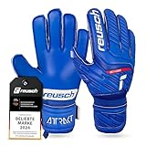 Reusch Attrakt Silver Junior Torwarthandschuhe für Kinder|Gr. 3–8 für Jungen & Mädchen|Perfekter Grip Dank Silver-Latex|Ergonomischer Sitz für kleine Hände|Robust für Training & Spiel