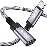 Wengshini USB C Verlängerungs Kabel 1.5M,USB C Buchse auf USB Stecker USB C Kabel Verlängerung,100W/20Gbps Datenübertragung für Laptop, Mobiltelefon, Monitor, Geräte usw.