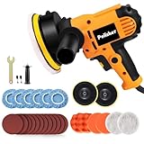 Poliermaschine auto 700W, Exzenter Poliermaschinen Set 31pcs, 5 Zoll Orbital Auto Politur mit 3 Variablen Geschwindigkeiten, für Autodetaillierung, Polieren, Wachsen, Kratzerentfernung