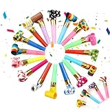 20 Stück Tröte, Trötren, Kinder Jubel Partytröten, Party Kinder Gebläse, Tröte Fan Fußball, Kindergeburtstag Luftrüssel, Lustige Spielzeuge für Graduierung, Neujahr Geburtstag Party, Weihnachten