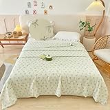 Hiseng Tagesdecke, Bettdecke, Bettüberwurf, Mikrofaser Tagesdecken Weich Steppdecke, 2025 Leichte Sommerdecke, für Doppelbett Einzelbett (Grün 1,150x200cm)