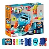 Rennbahn für Autos - Lustiges LED-Licht Spielzeugauto Flexible Rennstrecke | Kinderbedarf DIY Elektrisches Montage-Spielzeug für Studenten Mädchen