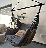 Izabell® Hängesessel Hängekorb Sessel Großen Kissen Indoor - Outdoor Coffee Swing XXL