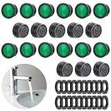 Amabro 20 Stück Wasserhahnbelüfter, Wasserhahn Sieb Einsatz Durchflussbegrenzerfilter Strahlregler Mischdüse Luftsprudler für Badezimmer oder Küche