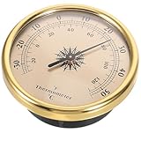 Outanaya Wandthermometer Analoges Temperaturmessgerät aus Langlebigem Material Platzsparend für Garten und Wohnzimmer
