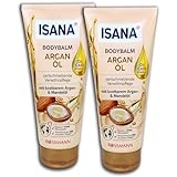 TopDeal 2 er Pack ISANA Bodybalm Arganöl Bodylotion 2 x 200 ml