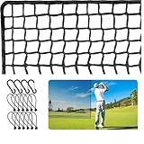 NEWFUN Golfnetz, Golf-Netz aus schwarzem Polyester, tragbares Golfschläger-Netz für Golfschläger, Trainingsnetz für Golf, Baseball und Hockey, zur Verwendung im Innen- und Außenbereich.