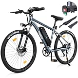 E Bike mit USB-Slot, 26 Zoll E-Mountainbike Abnehmbarer 10.4Ah Akku,7-Gang Pro,3.5H Schnellladung,5 Fahrmodi, Elektrofahrrad Reichweite Max 100km,250W Motor Electric Fahrrad für Herren Damen