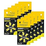 Intenso Hörgerätebatterien PR70, Gelb (Typ 10), 60er Pack