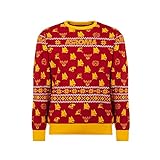 AS Roma Weihnachtspullover 2022 as Rom Pullover, Rot und Gelb, M