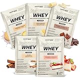 Energybody® Nature Whey Protein Pulver Probierpaket 2-5x30g - Zucker- und fettarmes Molkenproteinpulver ohne künstliche Verdickungsmittel/Proteinpulver Probierpackung/Eiweißpulver Probierset