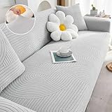 KSYXSL Sofabezug L Form Couch überzug für 3 Sitzer Eck Sofa Cover rutschfest Weich Stretch Sofa Überzug Universal Couchbezug für Katze Hunde Haustiere