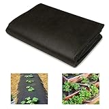 Unkrautvlies Gartenvlies (2m X 5M), Garten Unkrautfolie Wasserdurchlässig, Hohe UV Stabilisierung, Eißfestes Drainagevlies, Gegen Unkraut Vlies Garten, Wiederverwendbarer Unkrautresistenter Stoff