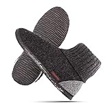 GIESSWEIN Unisex Kramsach Adults Hohe Hausschuhe, Nachtgrau 028, 45 EU