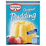 Dr. Oetker Original Pudding Vanille-Geschmack: 3 x 37 g Puddingpulver zur Zubereitung eines leckeren Desserts mit Vanille Aroma.