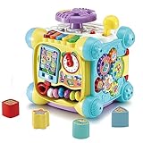 Vtech Baby Spielspaß-Entdeckerwürfel – Interaktiver Spielwürfel mit Musik, Formen und beweglichen Elementen – Für Kinder von 12-36 Monaten
