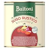 BUITONI Sugo di Pomodoro Rustico, Fertige Tomatensauce, intensiver Tomaten Geschmack, 1er Pack (3 kg Dose)