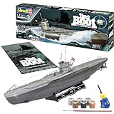 Revell Das Boot Collector's Edition - 40th Anniversary | Exquisiter U 96 Modellbausatz | Nachdruck des Original Filmplakats 1981 | Komplett mit Basisfarben, Kleber & Pinsel | Maßstab 1:144