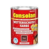 Consolan Wetterschutzfarbe 750 ml, braun