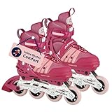HUDORA Inline Skates Comfort - Inliner für Kinder & Jugendliche in versch. Größen - Roller Skates bis zu 6 Größen in Weite & Länge verstellbar - atmungsaktive Freizeit Inline Skates