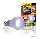 Exo Terra Daytime Heat Lamp, Breitspektrum Tageslichtlampe, A19, 100W, Fassung E27, Metallisch