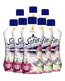 Sofin Wäscheparfüm flüssig Sweet Dreams 300ml im 8er Set - Ohne Weichspüler, Für alle Textilien geeignet, Frischer & langanhaltender Wäscheduft für 20 Waschgänge
