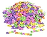Playbox PBX2470685 2470685 Schaumstoff-Puzzle-Buchstaben, Set mit 2000 Teilen, Größe: 2 x 2 x 2 cm, Mehrfarbig