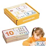 Celuicion Memory-Spiel, Lernspielzeug aus Holz, STEM, stimuliert Farben und Zahlen ab 3 Jahren – ideales Geschenk zum Geburtstag, Schule oder Reise – Material
