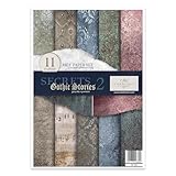ITD Collection - Reispapier Kreativset A4 Decoupage Rice Paper Sheet 29,7 x 21 cm Serviettentechnik Mehrfarben (Secrets Gothic Stories 2, RP009)