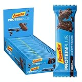 Powerbar Protein Plus Riegel mit nur 107 Kcal - Low Sugar Eiweissriegel, Fitnessriegel mit Ballaststoffen - Chocolate-Brownie (30 x 35g)