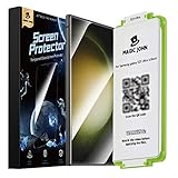 MAGIC JOHN 2 Stück für Samsung Galaxy S23 Ultra Flexibler TPU für Bildschirmschutz (6,8 Zoll), Auto-Dust-Eliminierung, 7H, HD Klar, Bläschenfrei, Einfache Installation