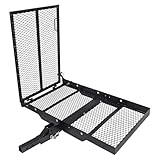 Gepäckträger für Anhängerkupplung mit langer Rampe, strapazierfähiger, faltbarer Gepäckträger für 5,1 cm Empfänger