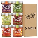 Tartex Bio Brotaufstriche Herzhaft | Veganer Aufstrich | Kennenlernbox Lieblinge | 6 Gläser im Vorteilspack | lecker auf Brot oder als Dip | 825g