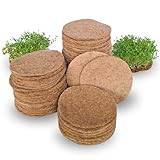 Green MaGeo Jutte Anzuchtmatte Microgreens, 45 Stück Anzuchtmatten mit 350g/m², 95x95x5mm, Anzuchtset für Kresse/Microgreens