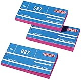 Herlitz 892703 Nummernblöcke 1-1000 Nummer 1-1000 10x100 Abrisse (10x100 Abrisse, rosa)