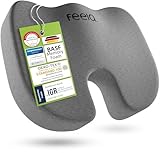 feela.® Orthopädisches Sitzkissen [3 Härtegrade] - Ergonomisches, für Bürostuhl & Co - Wirkt Schmerzreduzierend, Erhöht Sitzkomfort, Fördert Durchblutung und Entlastet das Steißbein (Medium)