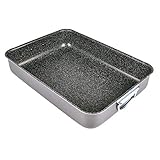 ALLUFLON Tradition Italien Lasagne, Aluminium, Schwarz, 40 x 28 cm