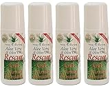 ResCue Gel Aloe Vera Arnika Roll-on, natürliche Inhaltsstoffe, Schmerzlinderung für Gelenke, Muskeln, Beulen, Prellungen, Insektenstiche, geeignet für Kinder, entzündungshemmend, 4 Einheiten